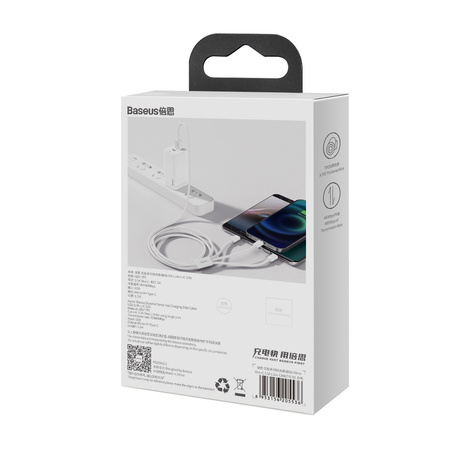 Kabel BASEUS Superior Series USB-A-micro/USB-C/Lightning 1.5m (biały)