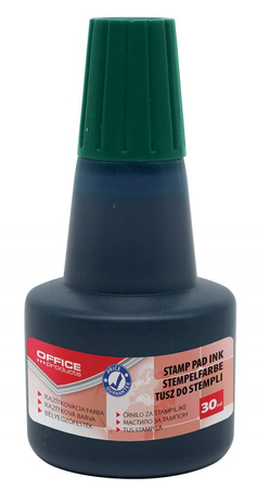 TUSZ DO STEMPLI OFFICE PRODUCTS ZIELONY 30ML