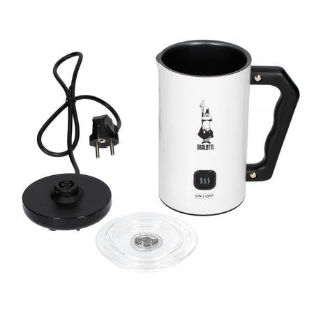 BIALETTI MILK FROTHER MKF02 BIANCO - ELEKTRYCZNY SPIENIACZ DO MLEKA BIAŁY