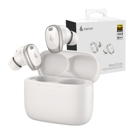 SŁUCHAWKI TWS EDIFIER NEODOTS, ANC (BIAŁE)