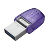 KINGSTON USB FLASH DISK OTG, USB 3.0, 64GB, DATA TRAVELER MICRODUO3 G2, SREBRNO-FIOLETOWY, DTDUO3CG3/64GB, USB A / USB C