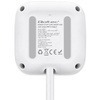 QOLTEC KOSTKA ZASILAJĄCA PRZEDŁUŻACZ 6W1 Z PODŚWIETLANYM WŁĄCZNIKIEM |  3X AC | 2X USB | 1X USB-C PD 20W | BIAŁA | KABEL 2M