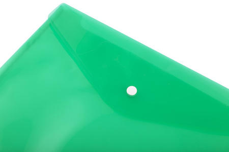TECZKA KOPERTOWA NA ZATRZASK A4 D.RECT 5530 TRANSPARENTNA ZIELONA PP