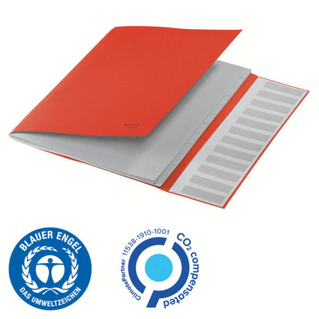 TECZKA SEGREGUJĄCA A4 LEITZ SOLID 45691001 BIAŁY PP 6 PRZEKŁADEK