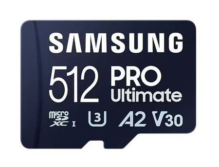SAMSUNG KARTA PAMIĘCI MICROSD MB-MY512SA/WW PRO ULTIMATE 512GB + ADAPTER