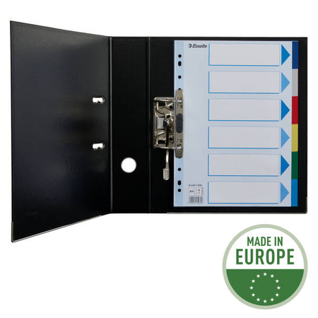 PRZEKŁADKI A4 ESSELTE 15260 MIX PP 6SZT