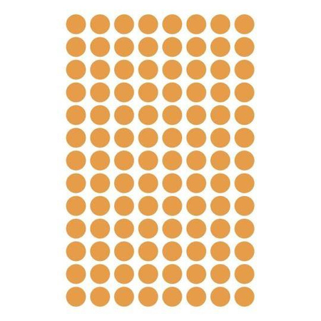 ETYKIETY SAMOPRZYLEPNE 8MM KÓŁKA DO ZAZNACZANIA AVERY ZWECKFORM TRWAŁE 3178 NEONOWE POMARAŃCZOWE 4ARK*104SZT