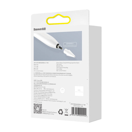 WYMIENNE KOŃCÓWKI DO RYSIKA BASEUS STYLUS APPLE PENCIL 1&2 (2SZT)