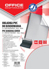 FOLIA DO BINDOWANIA A4 OFFICE PRODUCTS PRZEZROCZYSTA SZARA 200MIC 100 SZT