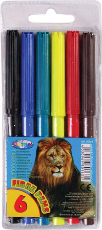 FLAMASTRY OP. PVC CENTRUM ZOO 80163 MIX*6