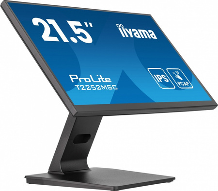 IIYAMA MONITOR 22 CALE T2252MSC-B2AG 10 PKT. POJ,IPS,HDMI,DP,2X1W,7H,2XUSB, AG-(ANTI GLARE)
