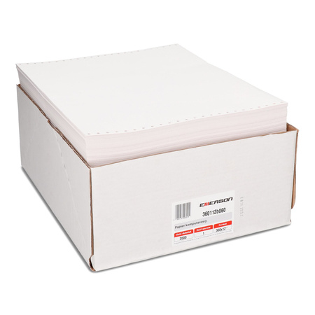 PAPIER KOMPUTEROWY 360 12'' EMERSON BIAŁY 1+0 60G 2000 SKŁADEK