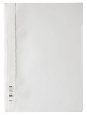 SKOROSZYTY A4 DURABLE 257302 BIAŁE PLASTIKOWY PP 50SZT