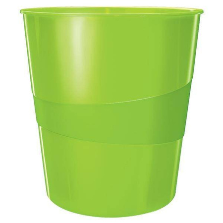 Kosz na śmieci 15l LEITZ WOW 52781054 zielony metaliczny