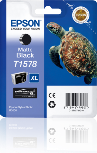 TUSZ ORYGINALNY EPSON T1578 C13T15784010 MATTE CZARNY 25,9 ML