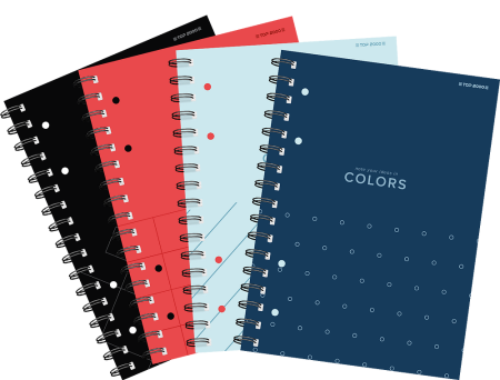 KOŁONOTATNIK A4 TOP 2000 COLORS 400169233 KRATKA 80KART