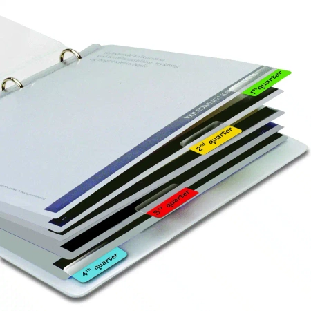 ZAKŁADKI INDEKSUJĄCE FOLIOWE 12X40MM MIX KOLORÓW DJOISX3L 48SZT