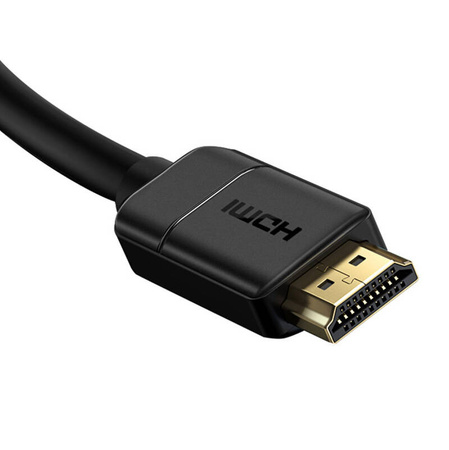 KABEL HDMI 2.0 BASEUS, 4K 60HZ, 3D, HDR, 18GBPS, 1M (CZARNY)
