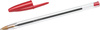 Długopis BIC CRISTAL 847899 czerwony 1.0mm przezroczysta obudowa