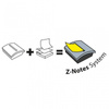 KARTECZKI SAMOPRZYLEPNE 76X76MM 3M POST-IT® Z-NOTES C2014Y12-1 ŻÓŁTE + PODAJNIK 12X100 KART