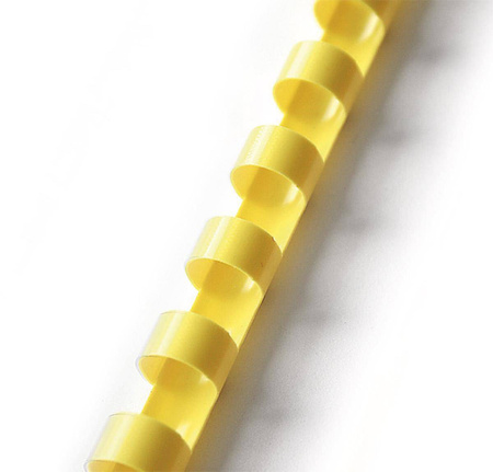 GRZBIET PLASTIKOWY 14MM ARGO 405146 ŻÓŁTY 100 SZT