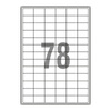 ETYKIETY SAMOPRZYLEPNE 33X22MM EMERSON 004 QCT BIAŁE 25ARK*78SZT