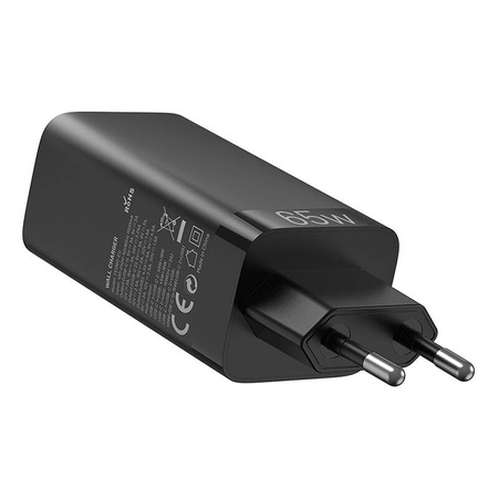 ŁADOWARKA SIECIOWA VENTION FEDB0-EU 2XUSB-C 1XUSB-A 65W/30W/30W GAN (CZARNA)