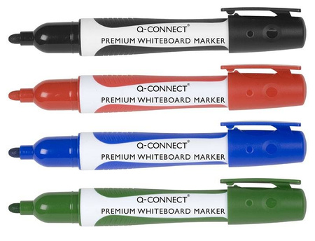 MARKER SUCHOŚCIERALNY Q-CONNECT CZERWONY OKRĄGŁA 2-3MM