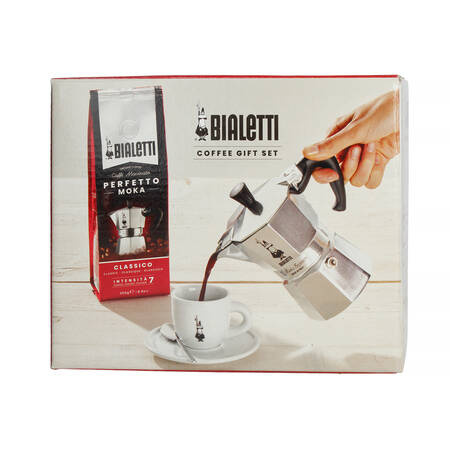 KAWIARKA BIALETTI ZESTAW MOKA EXPRESS 3TZ + KAWA PERFETTO MOKA CLASSICO 250G