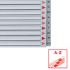 PRZEKŁADKI A-Z A4 ESSELTE 100112 SZARY PP