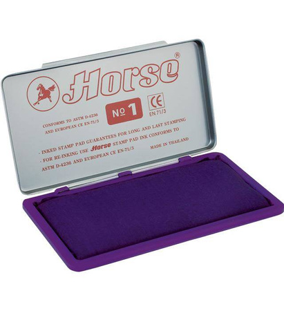 PODUSZKA DO STEMPLI 150X74MM HORSE NO.1 140-1017 FIOLETOWA