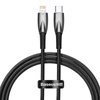 KABEL USB-C DO LIGHTNING BASEUS GLIMMER, 20W, 1M (CZARNY)
