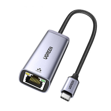 Adapter sieciowy UGREEN CM483 USB-C-RJ45 (szary)