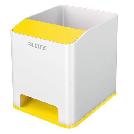 Przybornik ze wzmacniaczem dźwięku LEITZ WOW 53631016 biało-żółty