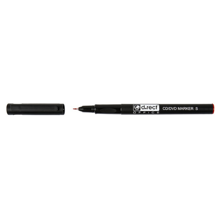 MARKER CD/DVD D.RECT CZERWONY 0.4-0.5MM