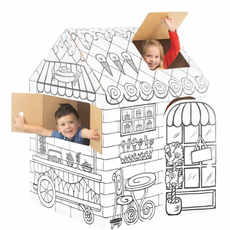 ZESTAW 5 X DOMEK DO KOLOROWANIA FELLOWES 100053827 + 1 X AUTOBUS DO KOLOROWANIA FELLOWES 100130976