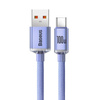 Kabel USB do USB-C Baseus Crystal Shine, 100W, 2m (fioletowy)