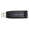 VERBATIM USB FLASH DISK, USB 3.0, 64GB, V3, STORE N GO, CZARNY, 49174, USB A, Z WYSUWANYM ZŁĄCZEM