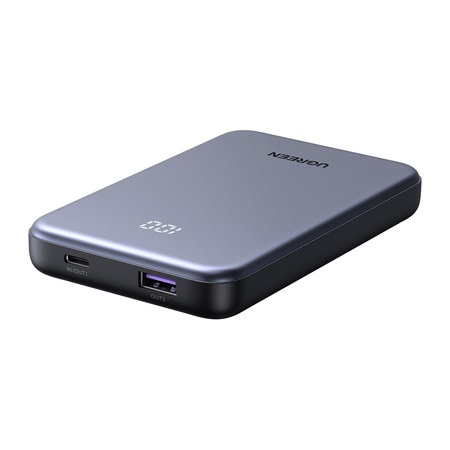 POWERBANK 10000MAH UGREEN PB507, 20W PD, USB + USB-C (SZARY)