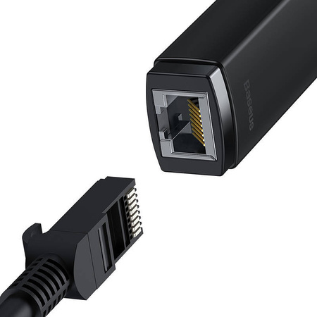 ADAPTER SIECIOWY BASEUS LITE SERIES USB-C DO RJ45, 100MBPS (CZARNY)