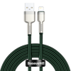 Kabel USB do Lightning Baseus Cafule, 2.4A, 2m (zielony)