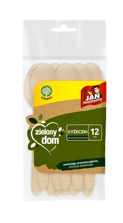 ŁYŻECZKI JAN NIEZBĘDNY ZIELONY DOM 8571049548 DREWNIANE 12 SZT