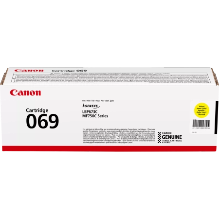 CANON ORYGINALNY TONER 069Y, YELLOW, 1900S, 5091C002, CANON MF752CDW, 754CDW, LBP673CDW, O