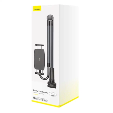 UCHWYT Z KLIPSEM BASEUS OTAKU LIFE ROTARY PRO NA TELEFON/TABLET (SZARY)