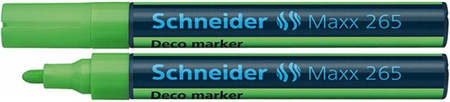 MARKER KREDOWY SCHNEIDER MAXX 265 DECO JASNOZIELONY OKRĄGŁA 2-3MM