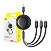 Kabel BASEUS Free2Draw USB-A-microUSB/Lightning/USB-C 1.1m (czarny)