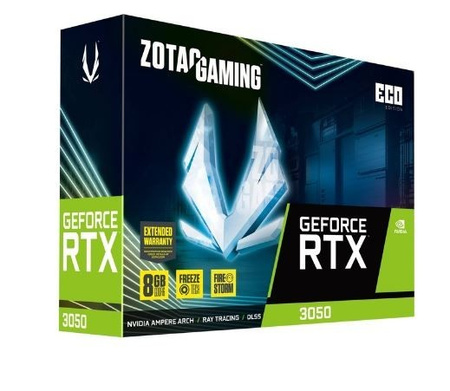 ZOTAC KARTA GRAFICZNA GEFORCE RTX 3050 ECO 8GB GDDR6 128BIT 3DP/HDMI
