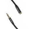KABEL AUDIO TRRS 3,5MM MĘSKI DO 3,5MM ŻEŃSKI VENTION BHCBF 1M CZARNY