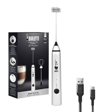 BIALETTI WHIPPER PRO - SPIENIACZ DO MLEKA SREBRNY
