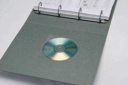 KIESZEŃ SAMOPRZYLEPNA NA 2-4 PŁYTY CD/DVD 127X127MM Q-CONNECT 10SZT